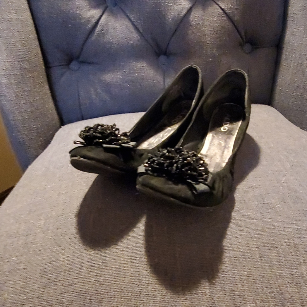 Aldo  black flats size 9